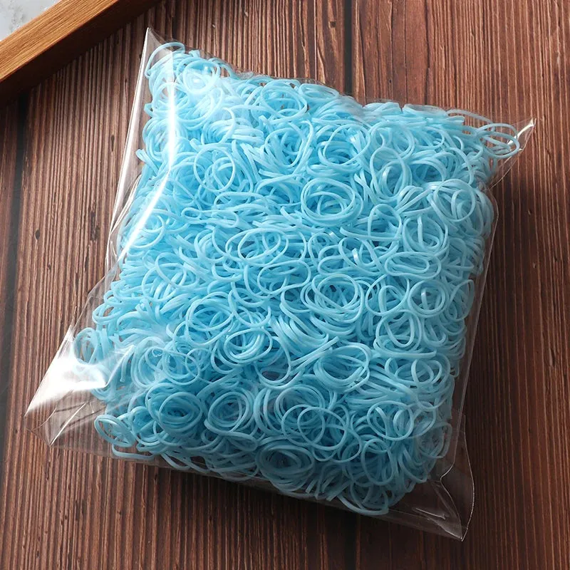 2000 Piece Lot Girls Hair Bands Hair Accessories Nylon Rubber Bands Elastic Headband for Children Ponytail Holder Bands Kids