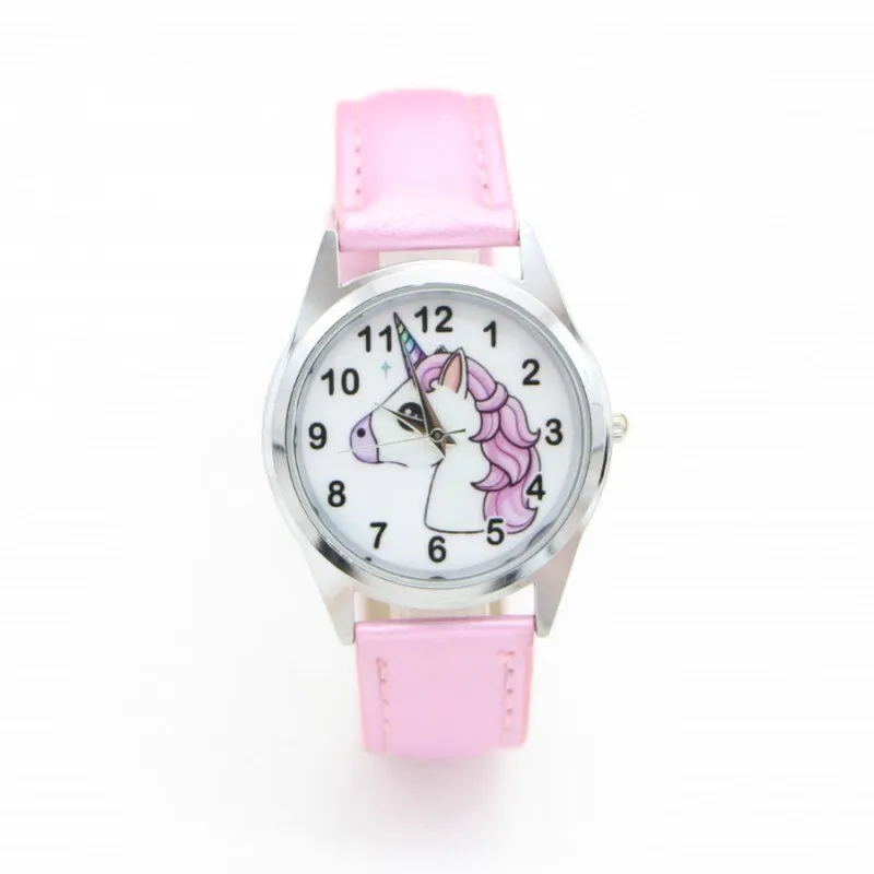2018 New unicorn desgin kids cartoon Fashion Watches Quartz childrens Jelly boy girl Students Wristwatch relogio kol saati clock