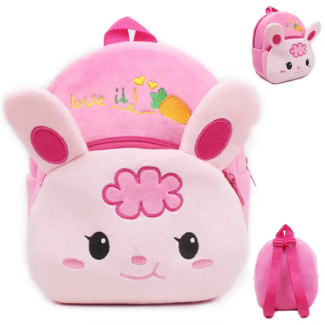 2019 3D Cartoon Cute Plush Children Backpacks Mini Schoolbag Child Plush Backpack Children School Bags Girls Boys Backpack