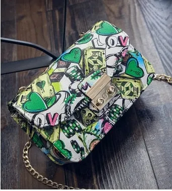 2019 New Women Bags Summer Graffiti Ladies