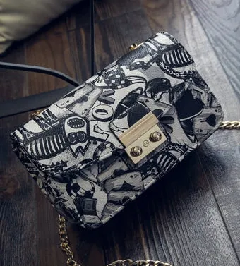 2019 New Women Bags Summer Graffiti Ladies