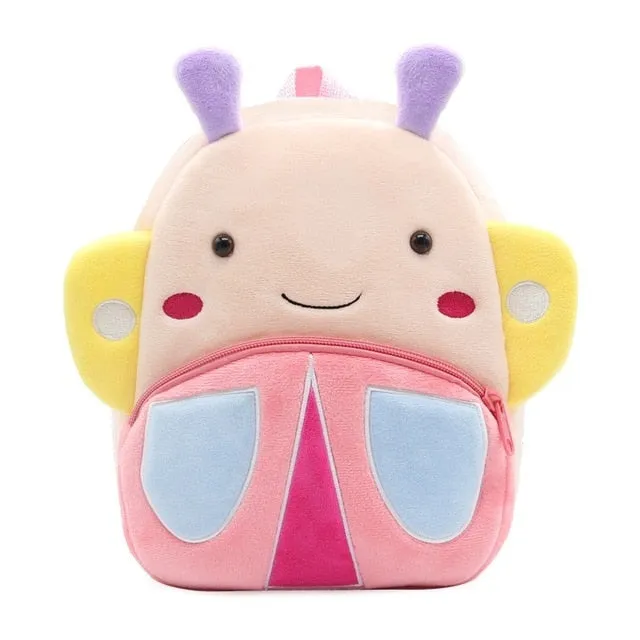 2020 3D Cartoon Plush Children Backpacks kindergarten Schoolbag