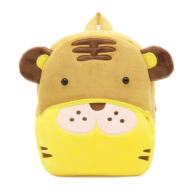 2020 3D Cartoon Plush Children Backpacks kindergarten Schoolbag