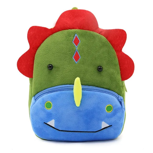 2020 3D Cartoon Plush Children Backpacks kindergarten Schoolbag