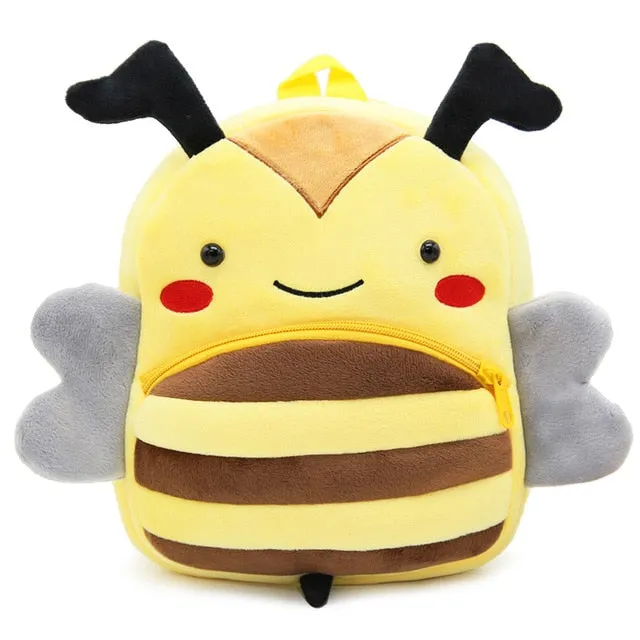 2020 3D Cartoon Plush Children Backpacks kindergarten Schoolbag