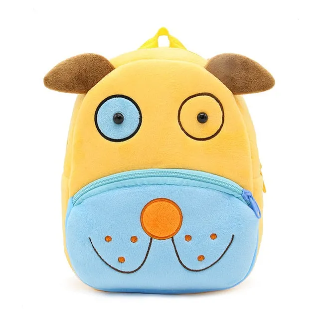 2020 3D Cartoon Plush Children Backpacks kindergarten Schoolbag