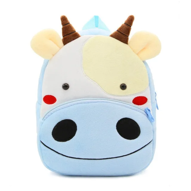2020 3D Cartoon Plush Children Backpacks kindergarten Schoolbag