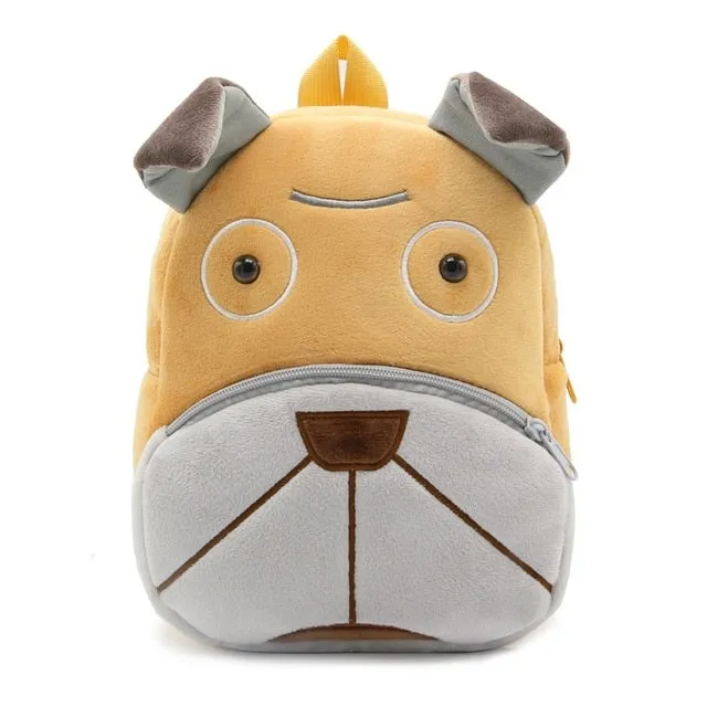 2020 3D Cartoon Plush Children Backpacks kindergarten Schoolbag