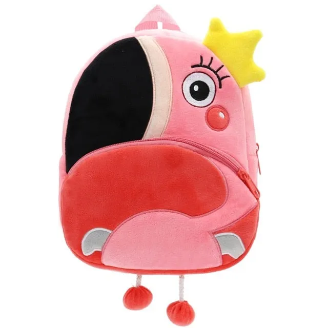2020 3D Cartoon Plush Children Backpacks kindergarten Schoolbag