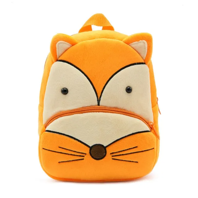 2020 3D Cartoon Plush Children Backpacks kindergarten Schoolbag