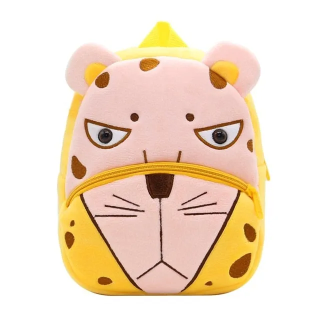 2020 3D Cartoon Plush Children Backpacks kindergarten Schoolbag