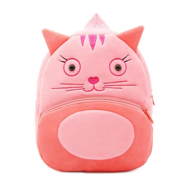 2020 3D Cartoon Plush Children Backpacks kindergarten Schoolbag