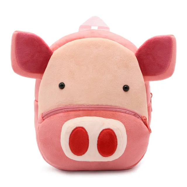 2020 3D Cartoon Plush Children Backpacks kindergarten Schoolbag