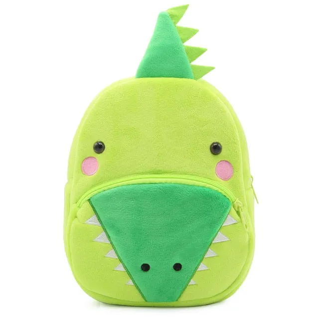 2020 3D Cartoon Plush Children Backpacks kindergarten Schoolbag