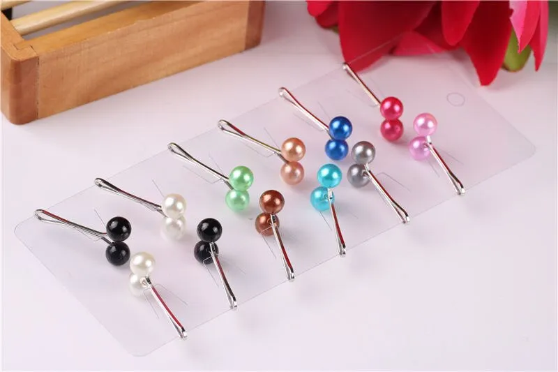 2020 factory wholesale  New Pearl Brooches clips For chirldren &Women's Scarves Exquisite  Fashion  colorfull clips