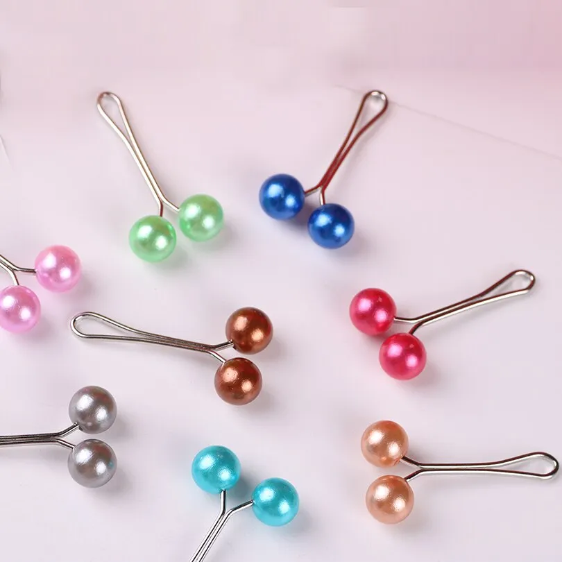 2020 factory wholesale  New Pearl Brooches clips For chirldren &Women's Scarves Exquisite  Fashion  colorfull clips