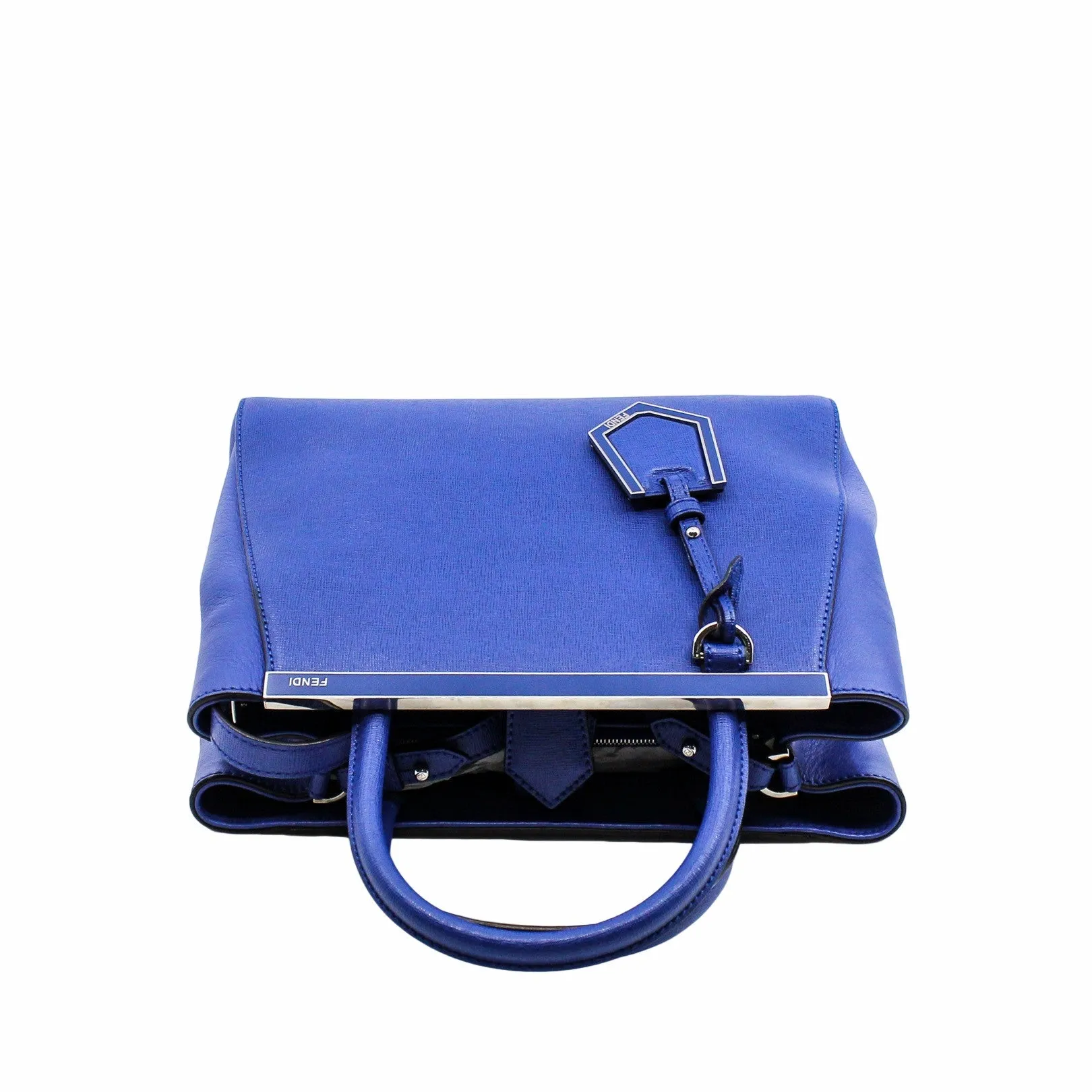 2JOURS BAG LEATHER PETITE SMALL BLUE PHW