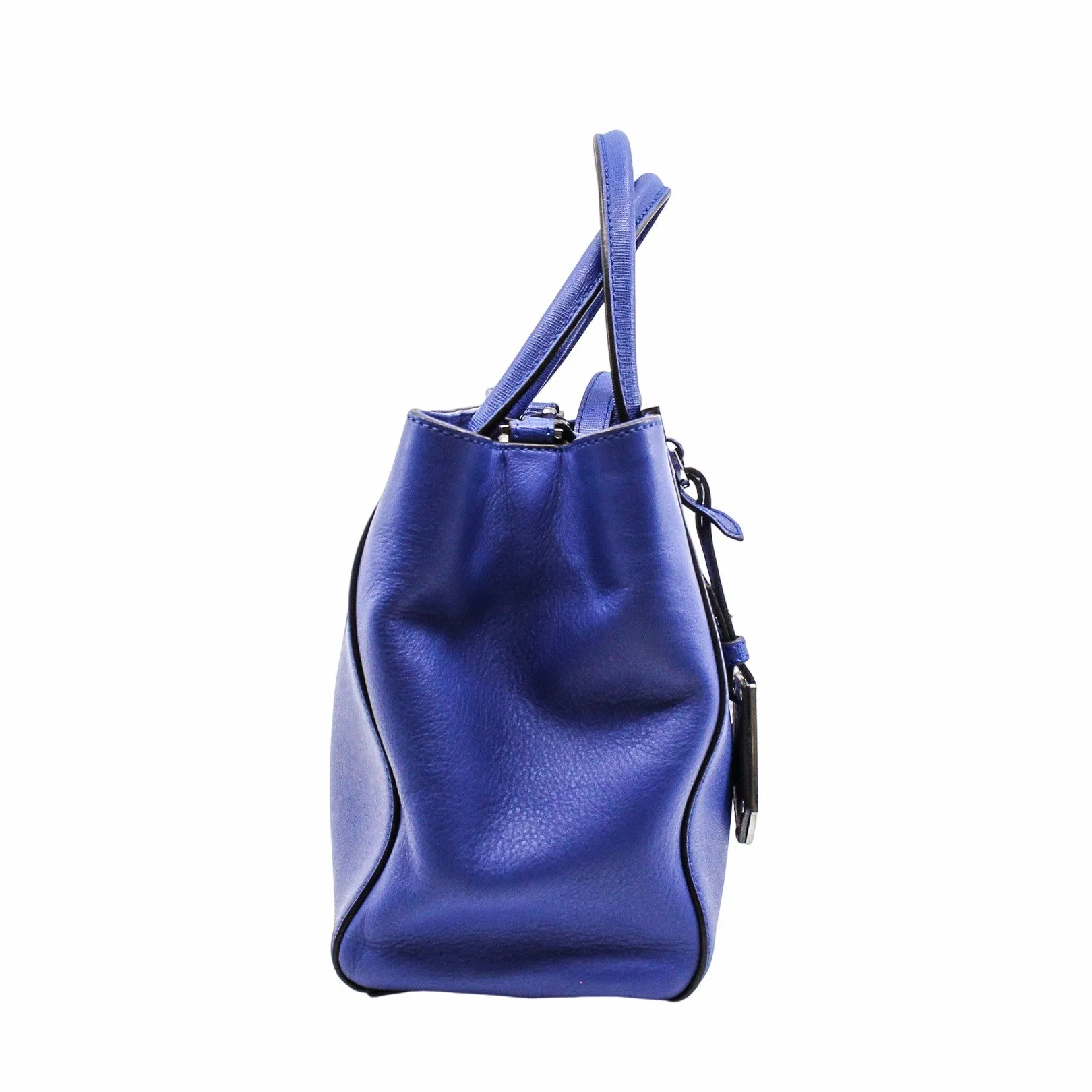 2JOURS BAG LEATHER PETITE SMALL BLUE PHW