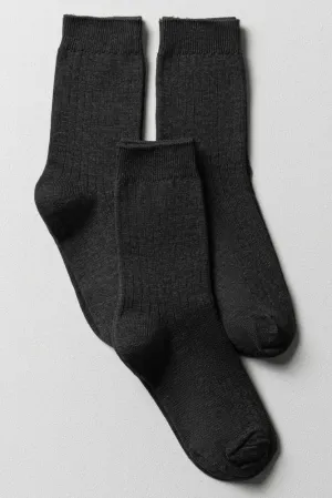 3 Pack Grey Anklet Socks Grey