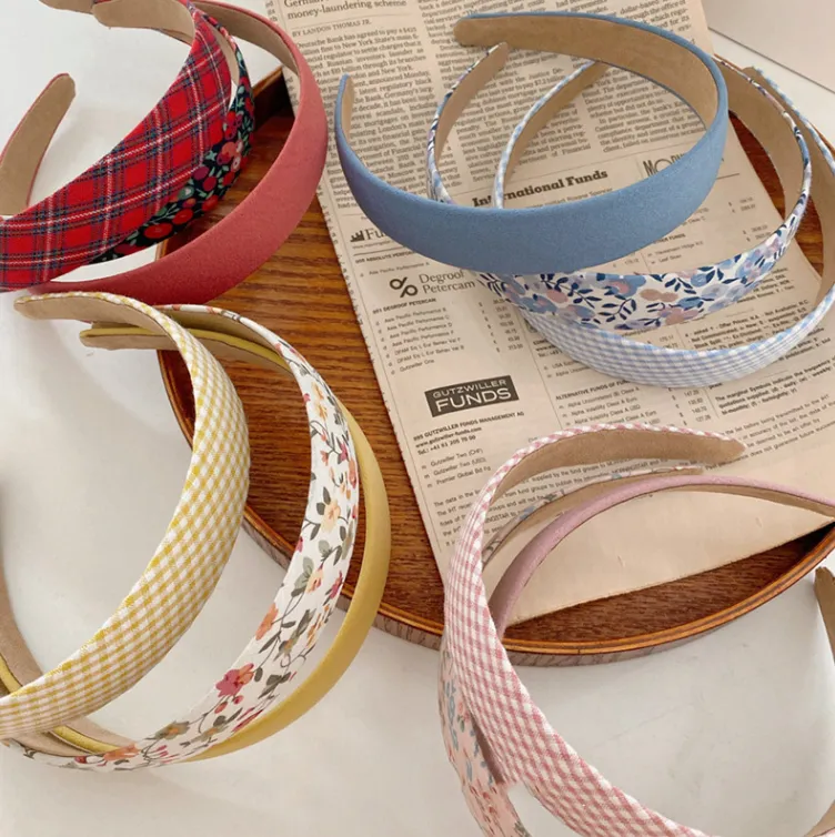 3 Pcs Vintage Cutest Headbands Floral Hair Bands Women's Elegant Tiara For Girls