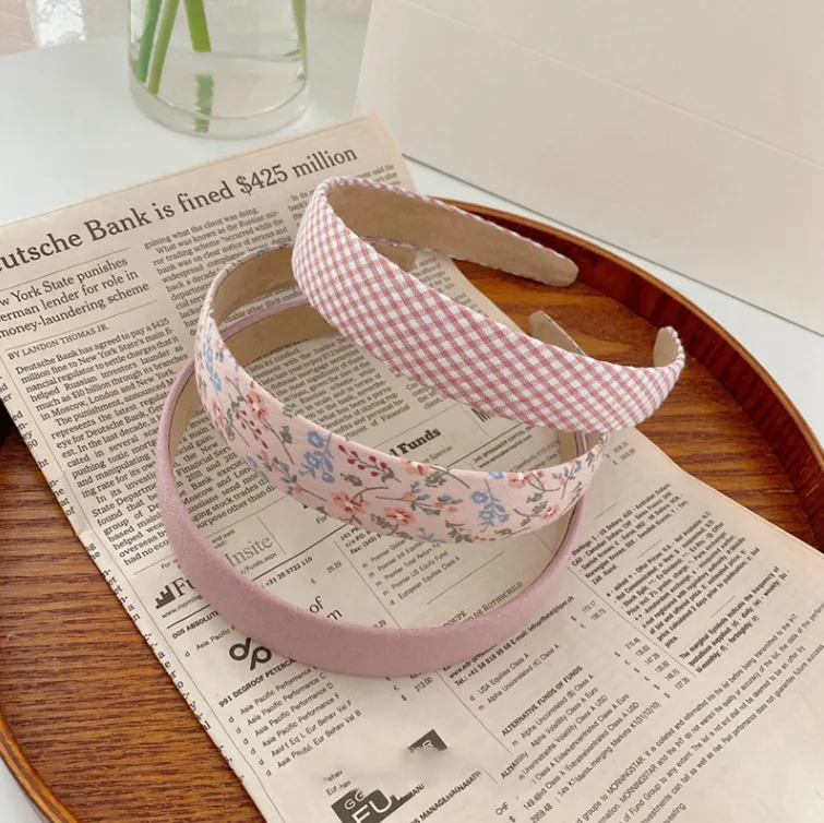 3 Pcs Vintage Cutest Headbands Floral Hair Bands Women's Elegant Tiara For Girls