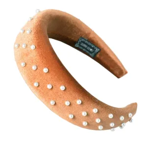 3/4.5CM Solid Thick Velvet Braid Headband Twist Hairband For Women Ladies Wide Pearl Headband Hair Hoop Jewelry Hair Accessories 05 velvet headband