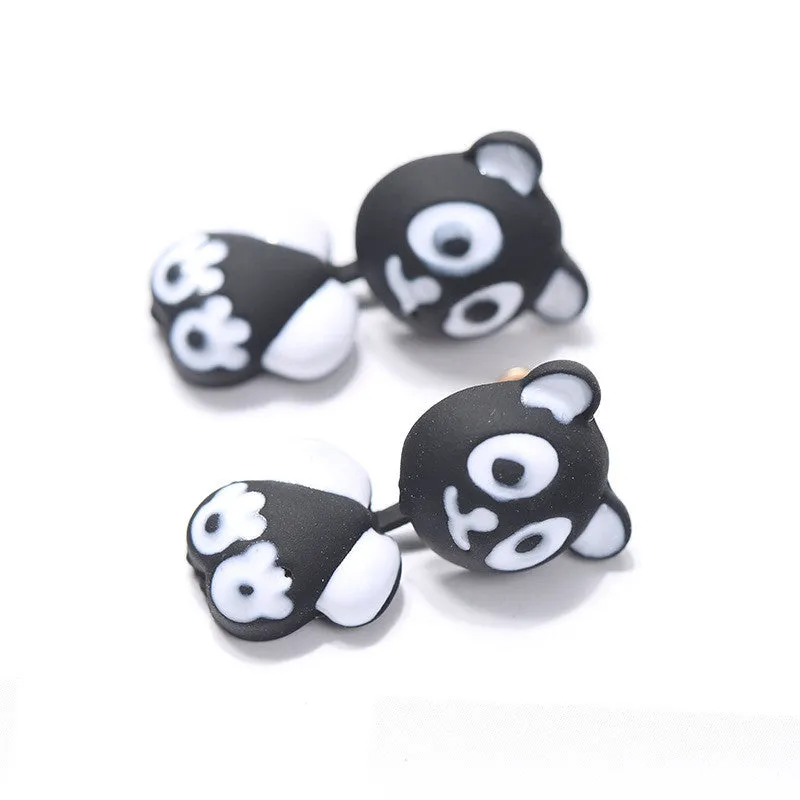 3D Cartoon Animals Through Stud Earrings