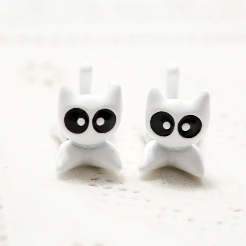 3D Cartoon Animals Through Stud Earrings