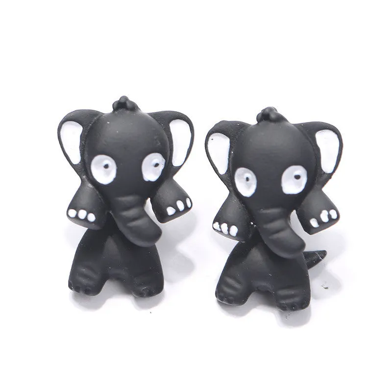 3D Cartoon Animals Through Stud Earrings