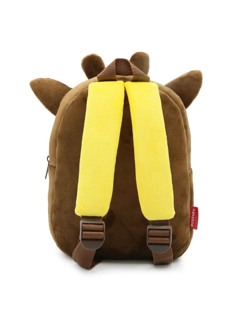 3D Cartoon Plush Giraffe Children Backpacks