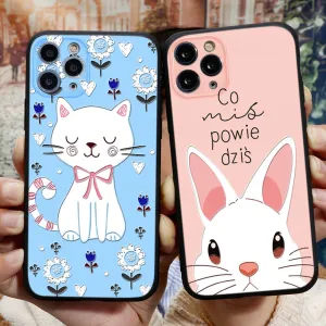 3D Relief Lovely Cat Phone Cases