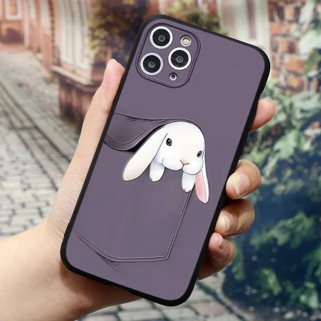 3D Relief Lovely Cat Phone Cases