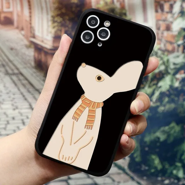 3D Relief Lovely Cat Phone Cases
