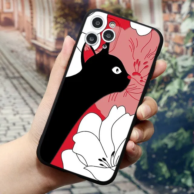 3D Relief Lovely Cat Phone Cases