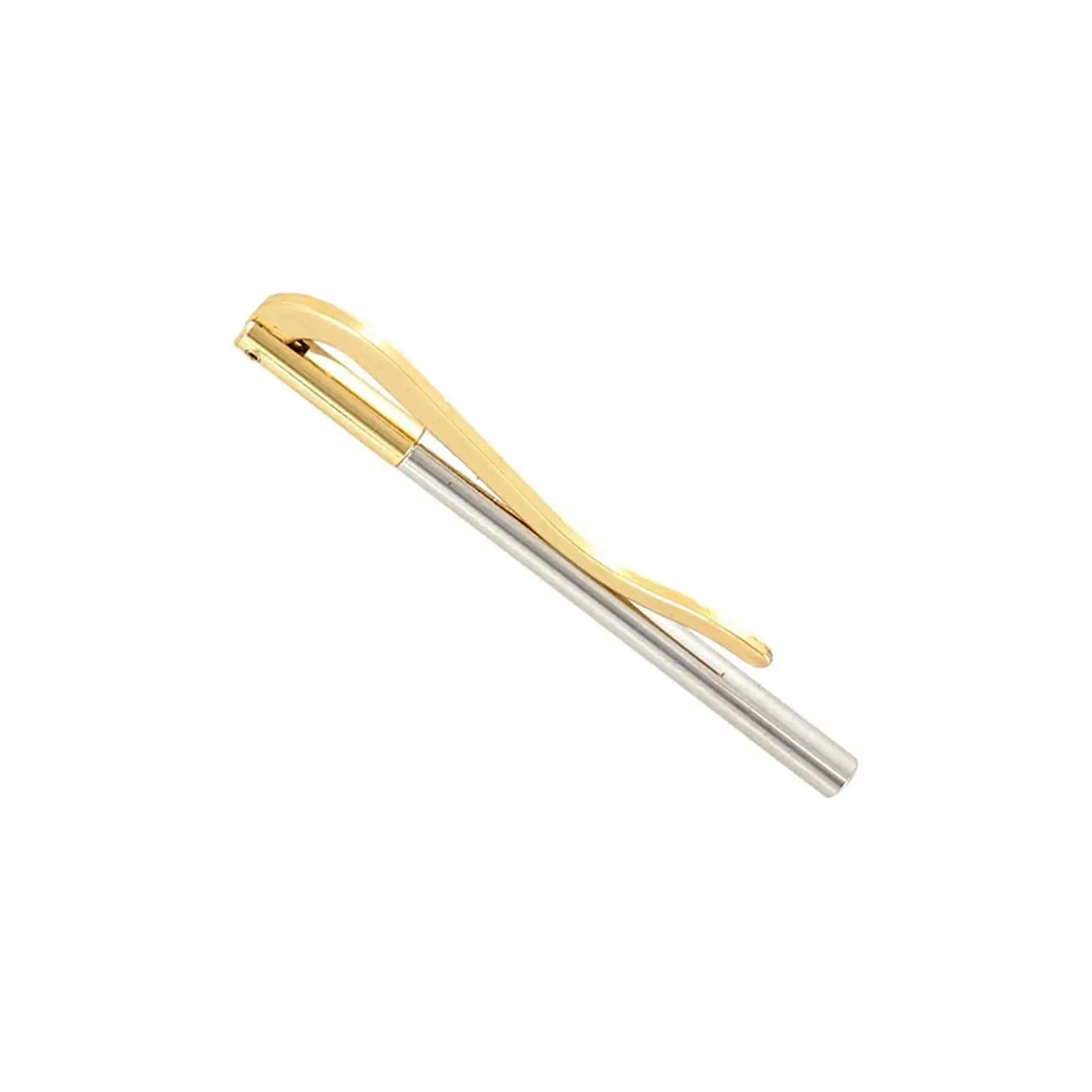 3" Gold, Two-tone Metal Money Clip, Steel, #P-1127