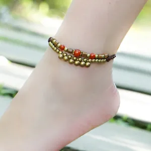 4 COLORS Original Design chalcedony anklets chains