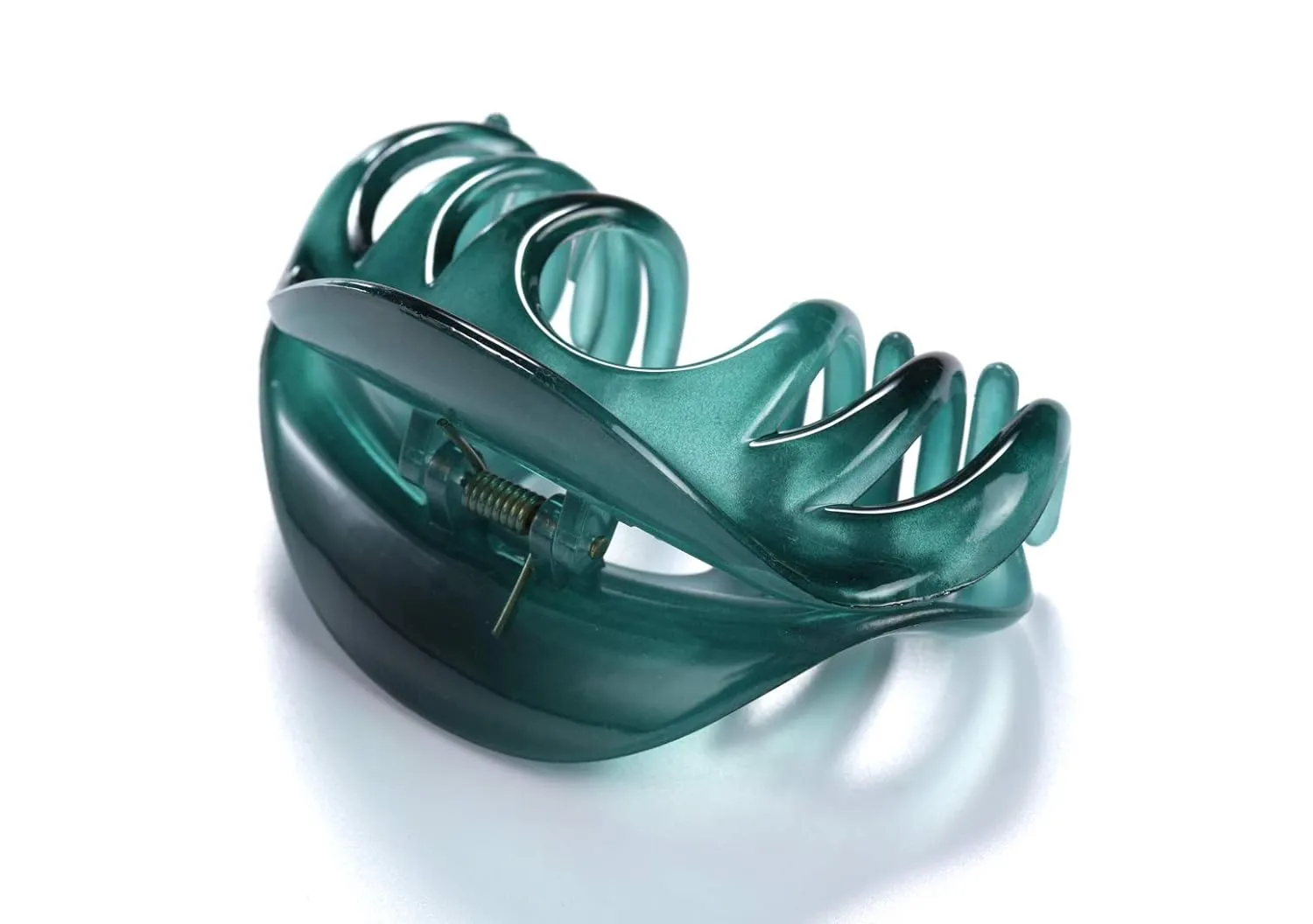 4 Inch Hair Claw for Women, Pretty Clip, Grip for Thick Hair, Niagara Blue