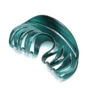 4 Inch Hair Claw for Women, Pretty Clip, Grip for Thick Hair, Niagara Blue