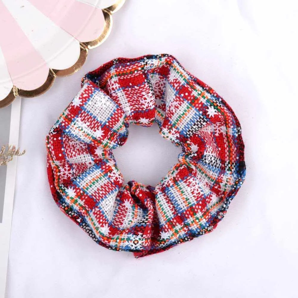 4 Pcs Christmas Random Color Fashion Elastic Handmade Headbands