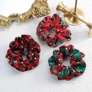 4 Pcs Christmas Random Color Fashion Elastic Handmade Headbands