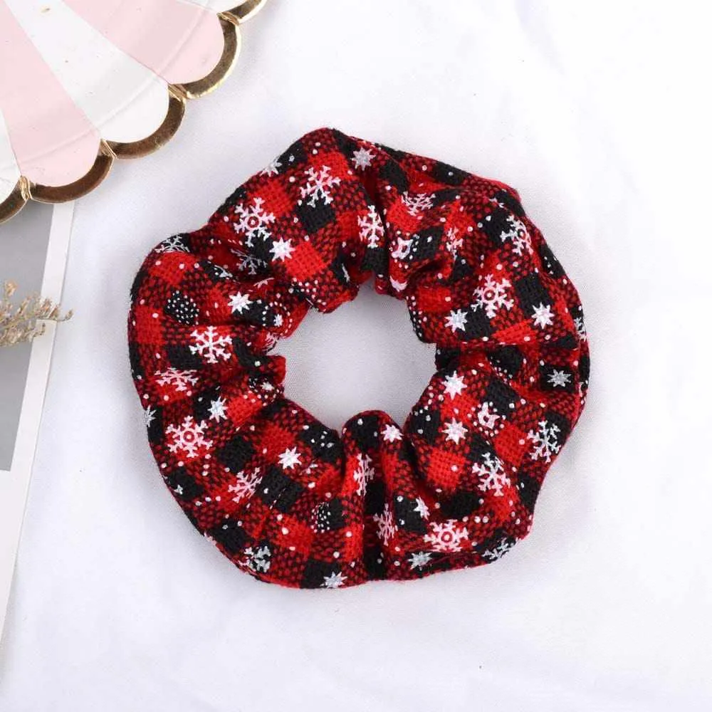 4 Pcs Christmas Random Color Fashion Elastic Handmade Headbands