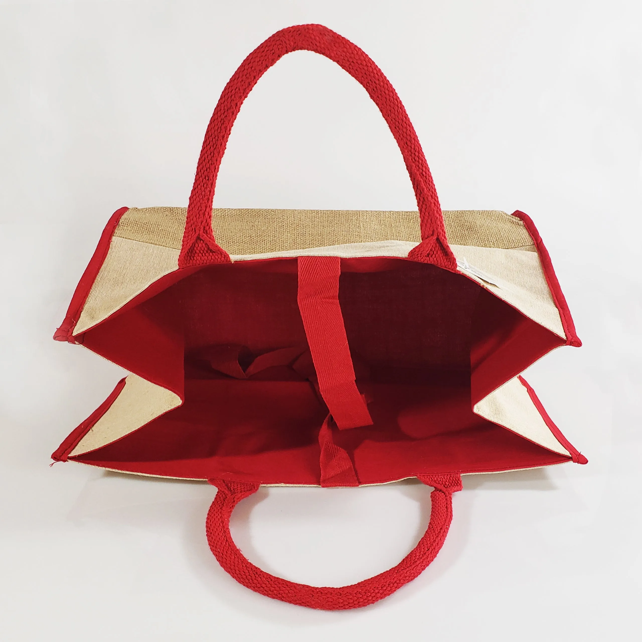 48 ct Fashion Jute Tote Bags / Heavy Duty Burlap Bags - By Case