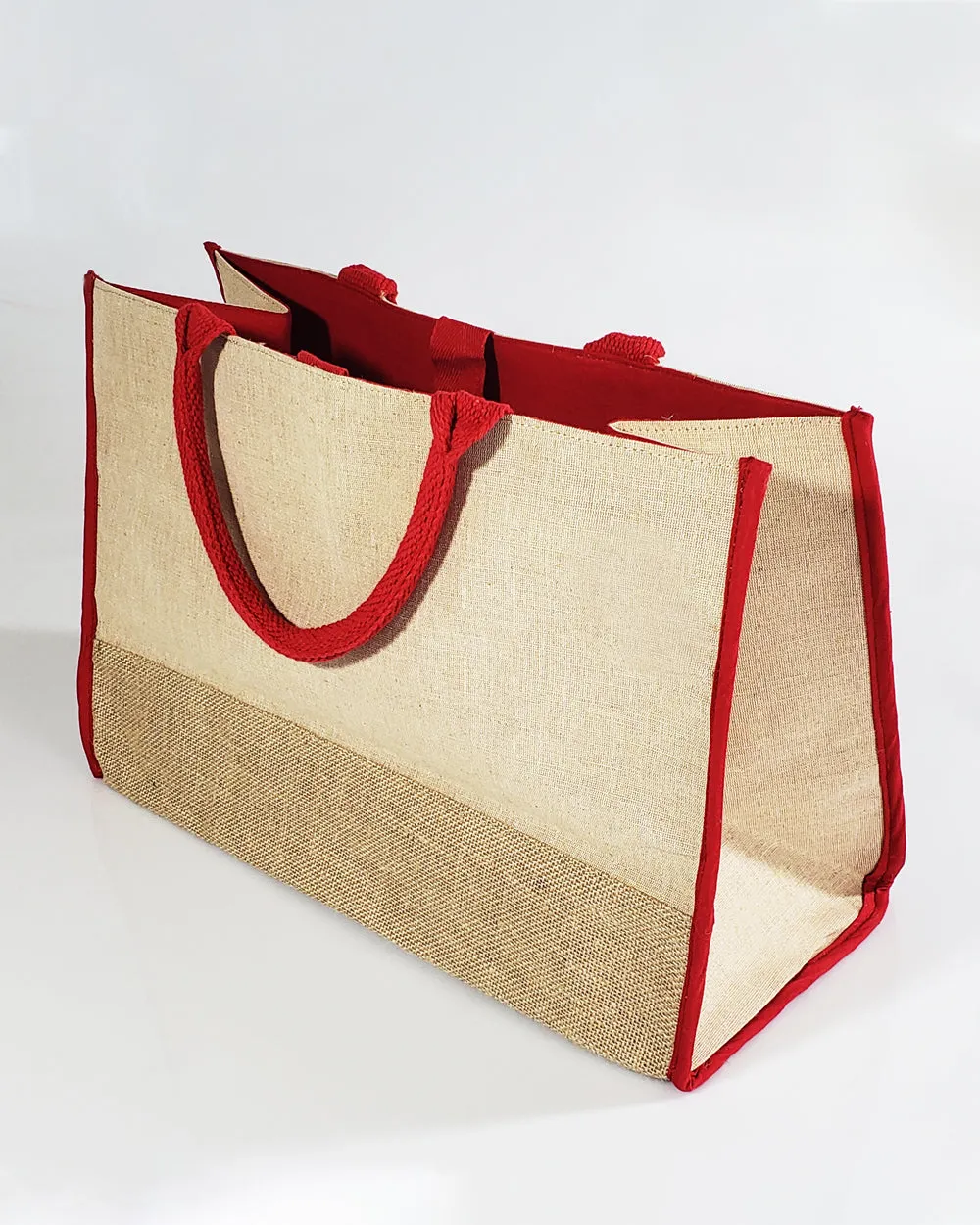 48 ct Fashion Jute Tote Bags / Heavy Duty Burlap Bags - By Case