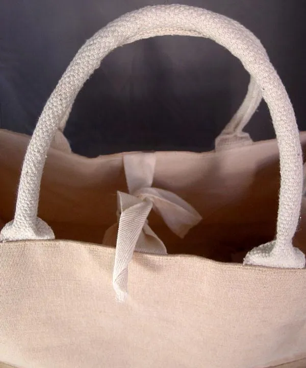 48 ct Fashion Jute Tote Bags / Heavy Duty Burlap Bags - By Case