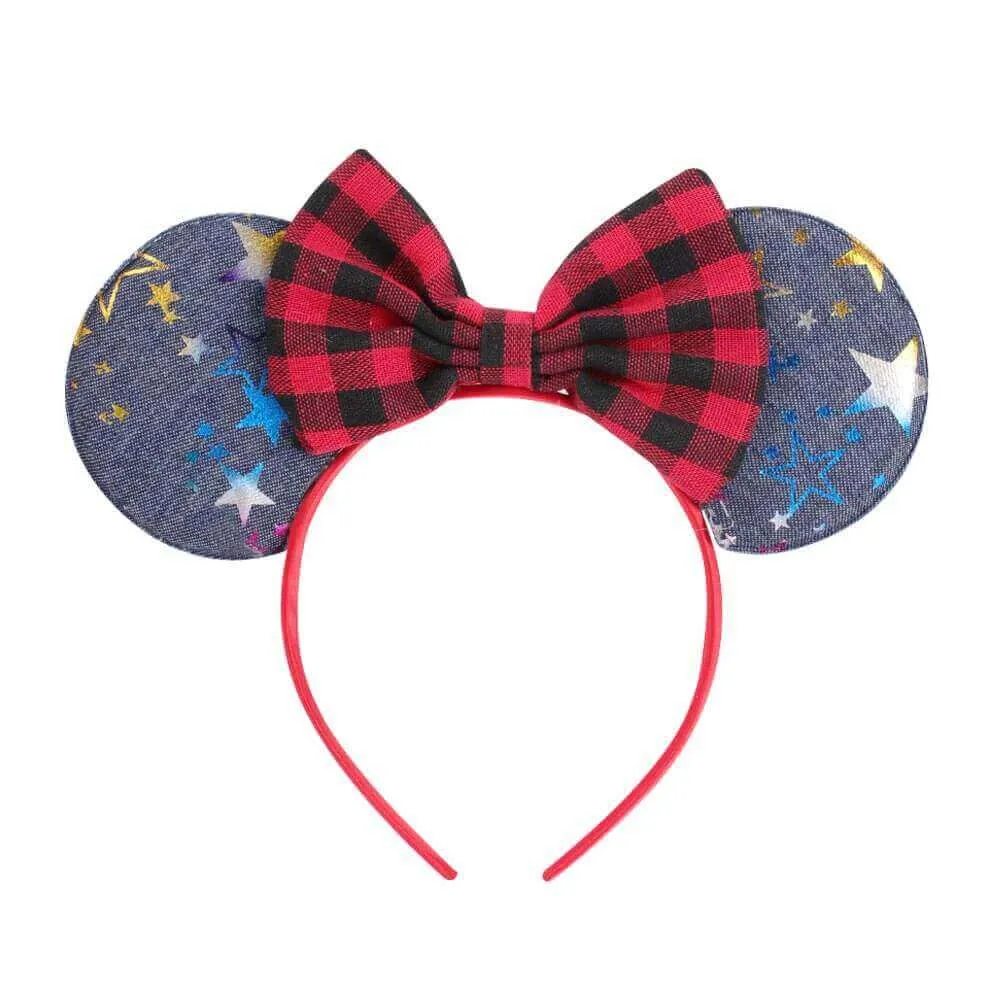 4th of July Sequin Ears Girl Headbands