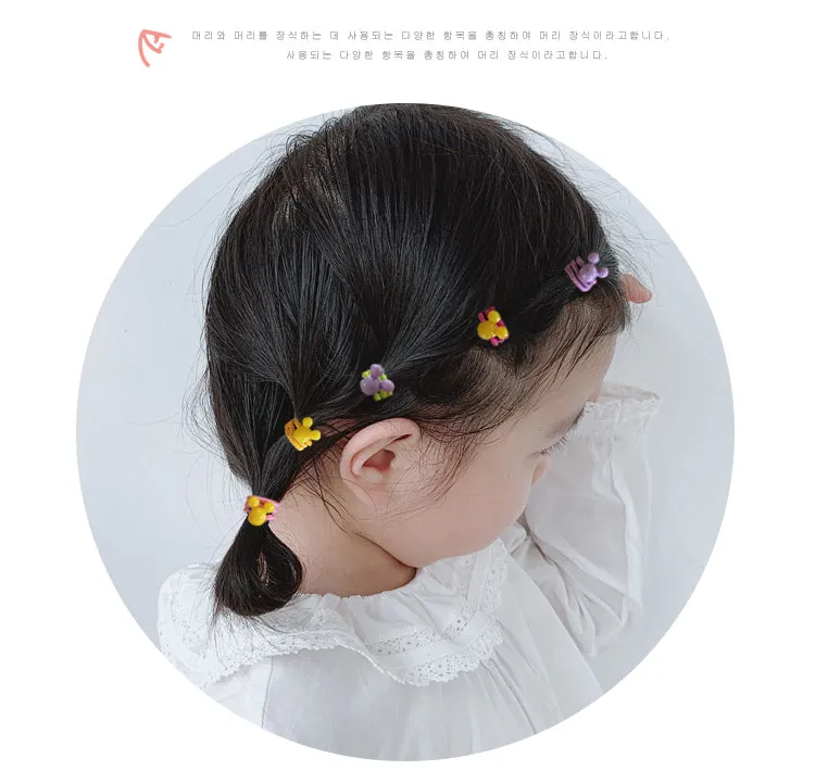 50/100/200 Pcs/Bag Children Cute Candy Cartoon Solid Elastic Hair Bands Girls Lovely Srunchies Rubber Bands Kid Hair Accessories