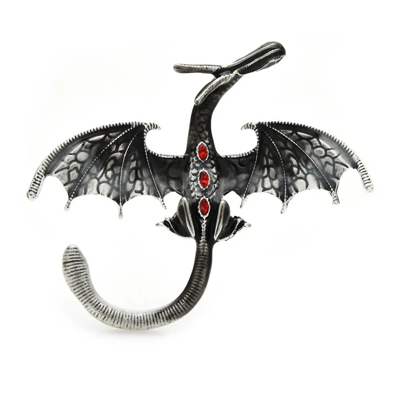 6 Colors TV-Play Dragon Brooches Newest Quality Enamel Brooch