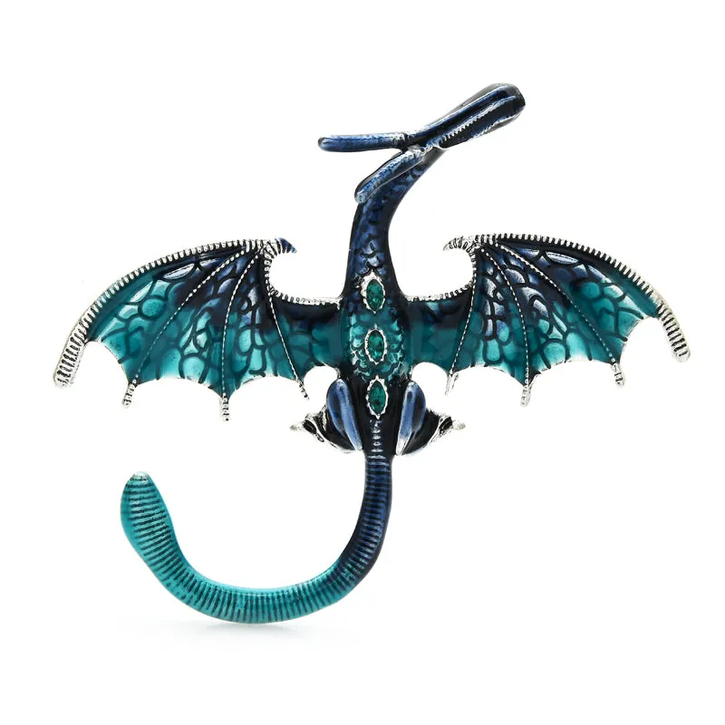 6 Colors TV-Play Dragon Brooches Newest Quality Enamel Brooch