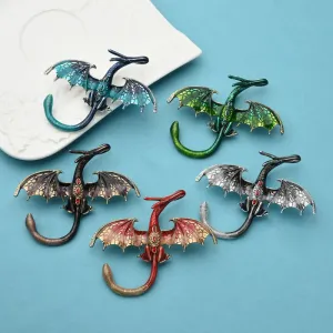 6 Colors TV-Play Dragon Brooches Newest Quality Enamel Brooch