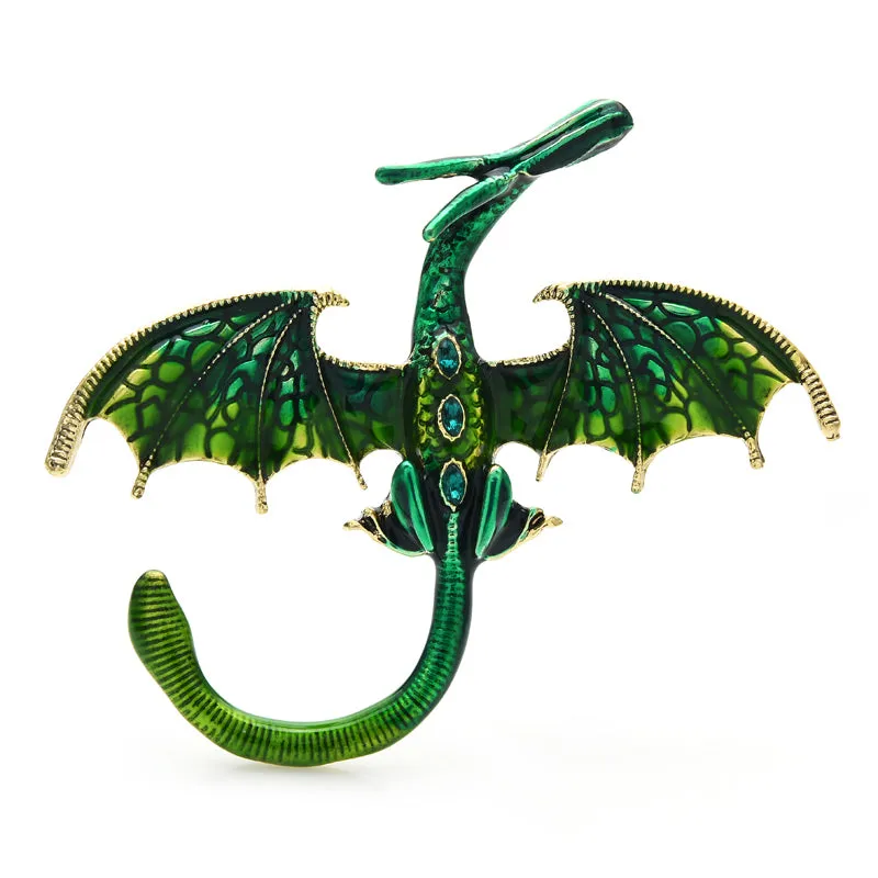6 Colors TV-Play Dragon Brooches Newest Quality Enamel Brooch
